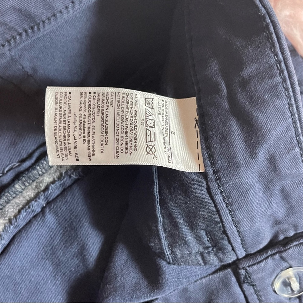 Old navy blue skinny pixie khaki pants women’s size 6 - Picture 5 of 5
